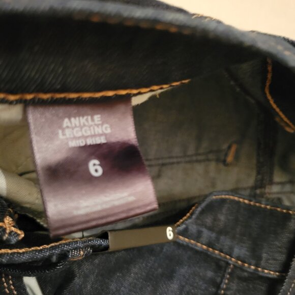 Express Jeans Ankle Legging Dark Blue Denim 6 NWT - Picture 7 of 11